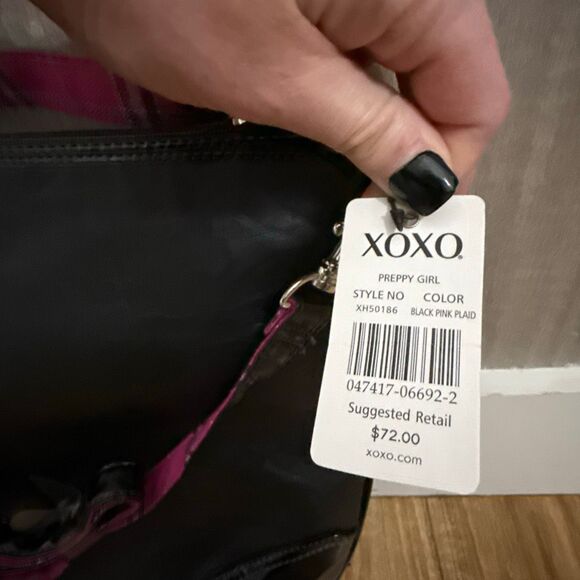 XOXO Preppy Girl Plaid Shoulder Bag NWT - Picture 3 of 8